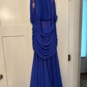 Lillie Rubin (Coral Gables, FL) Iridescent Bluish purple long elegant dress